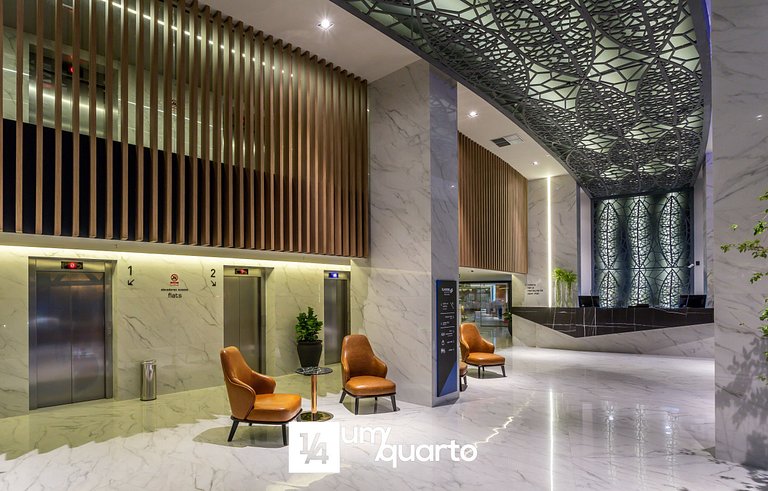 Heron Marinho By 1/4 UmQuarto | Flat Completo | Parque do Po