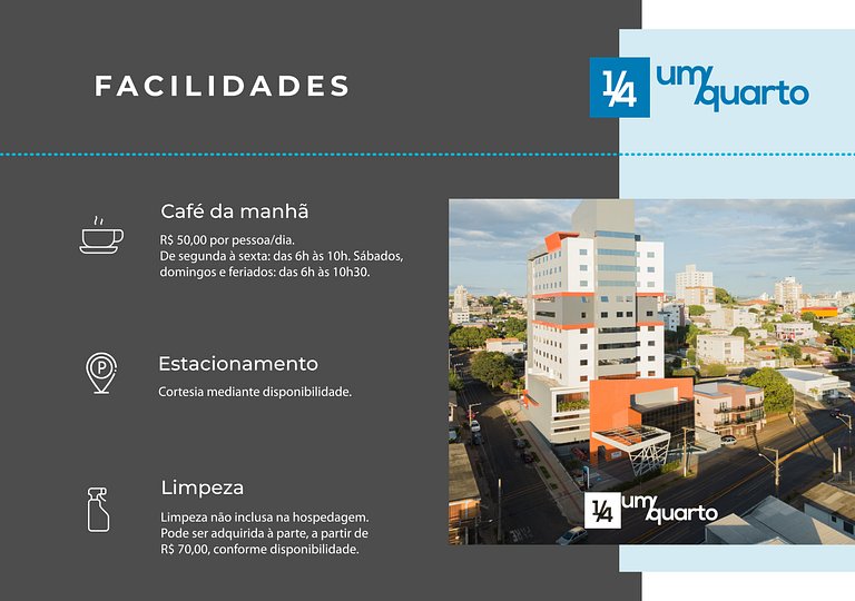 Loft prox. Arena Condá by ¼ UmQuarto