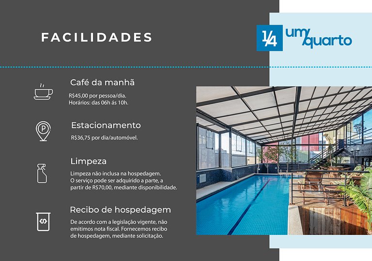 Loft Próx. Shopping Curitiba by ¼ UmQuarto.
