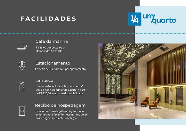 Apto. hotel Slaviero Campina Grande.
