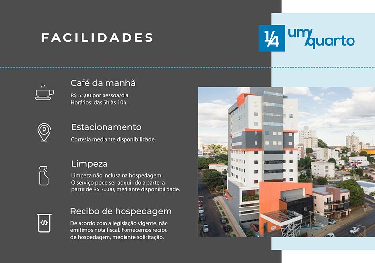 Edifício Chapecó By 1/4 UmQuarto | Entre Efapi e Arena Condá