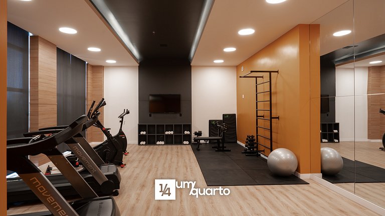 Loft prox. Arena Condá by ¼ UmQuarto