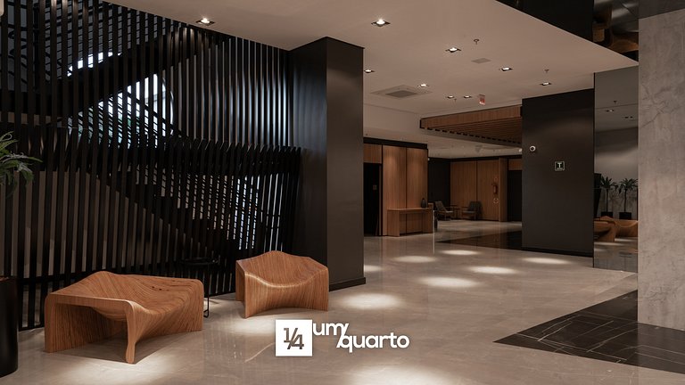Loft prox. Arena Condá by ¼ UmQuarto