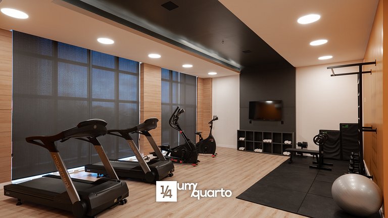 Loft prox. Arena Condá by ¼ UmQuarto